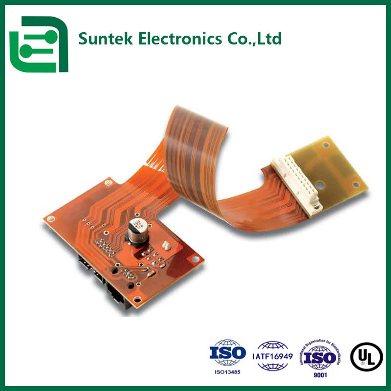 Китай / Камбоджа Suntek Custom FPC Circuit Board Flexible PCBA с диаметром отверстия H /-0.05 мм 2mil