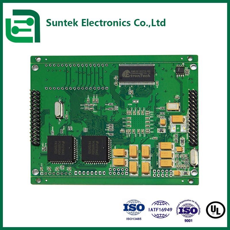 1-6 слой PCB сборка PCBA с зеленой сварной маской и максимальной толщиной доски 8,0 мм